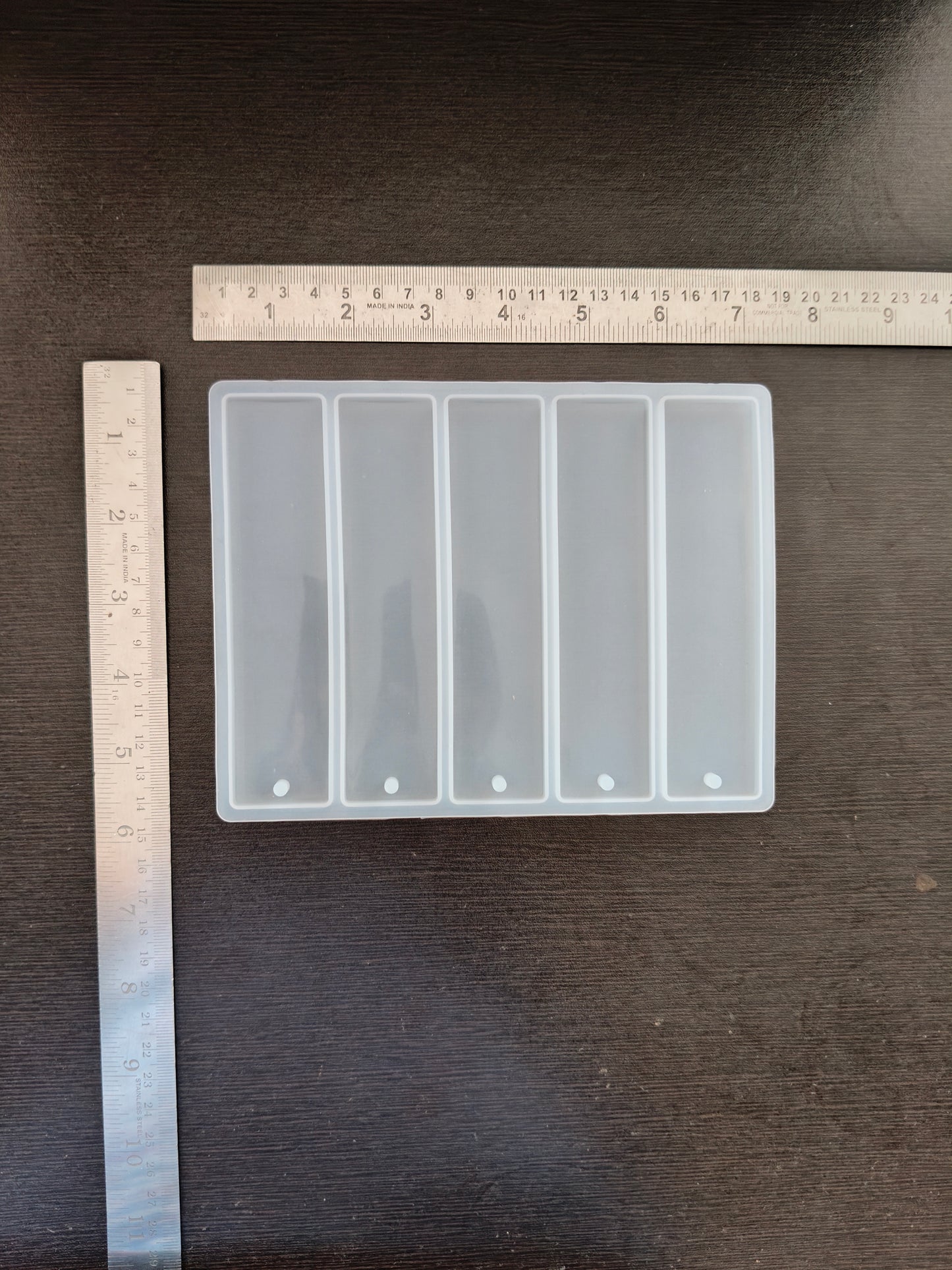 5 cavity rectangle bookmark mould