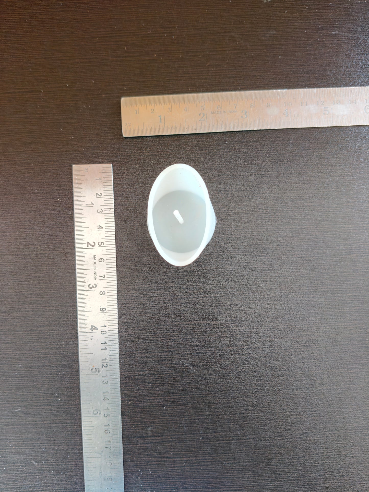 Candle with wick mould