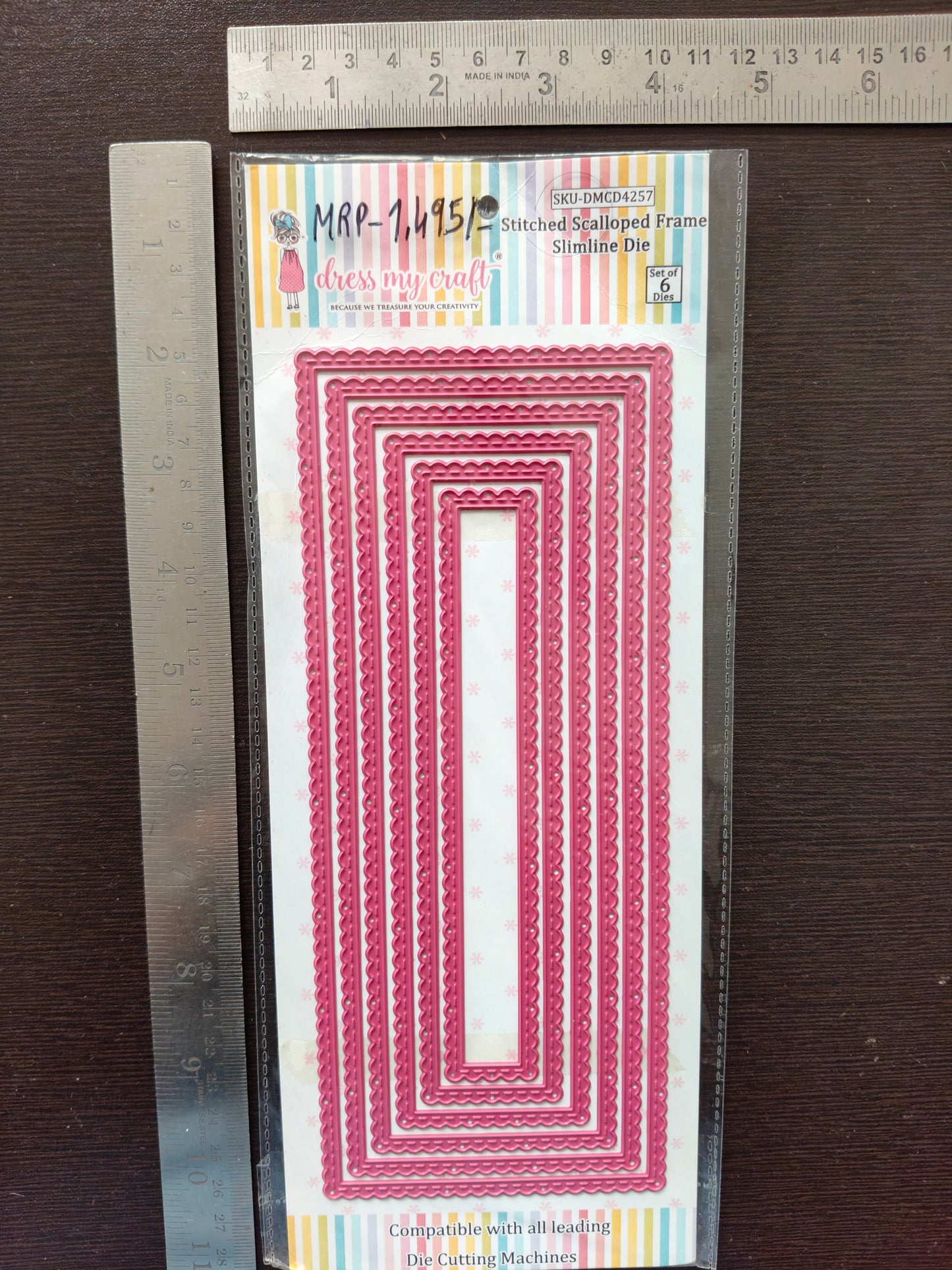 Stitched Saclloped Frame Dies DMCD 4257