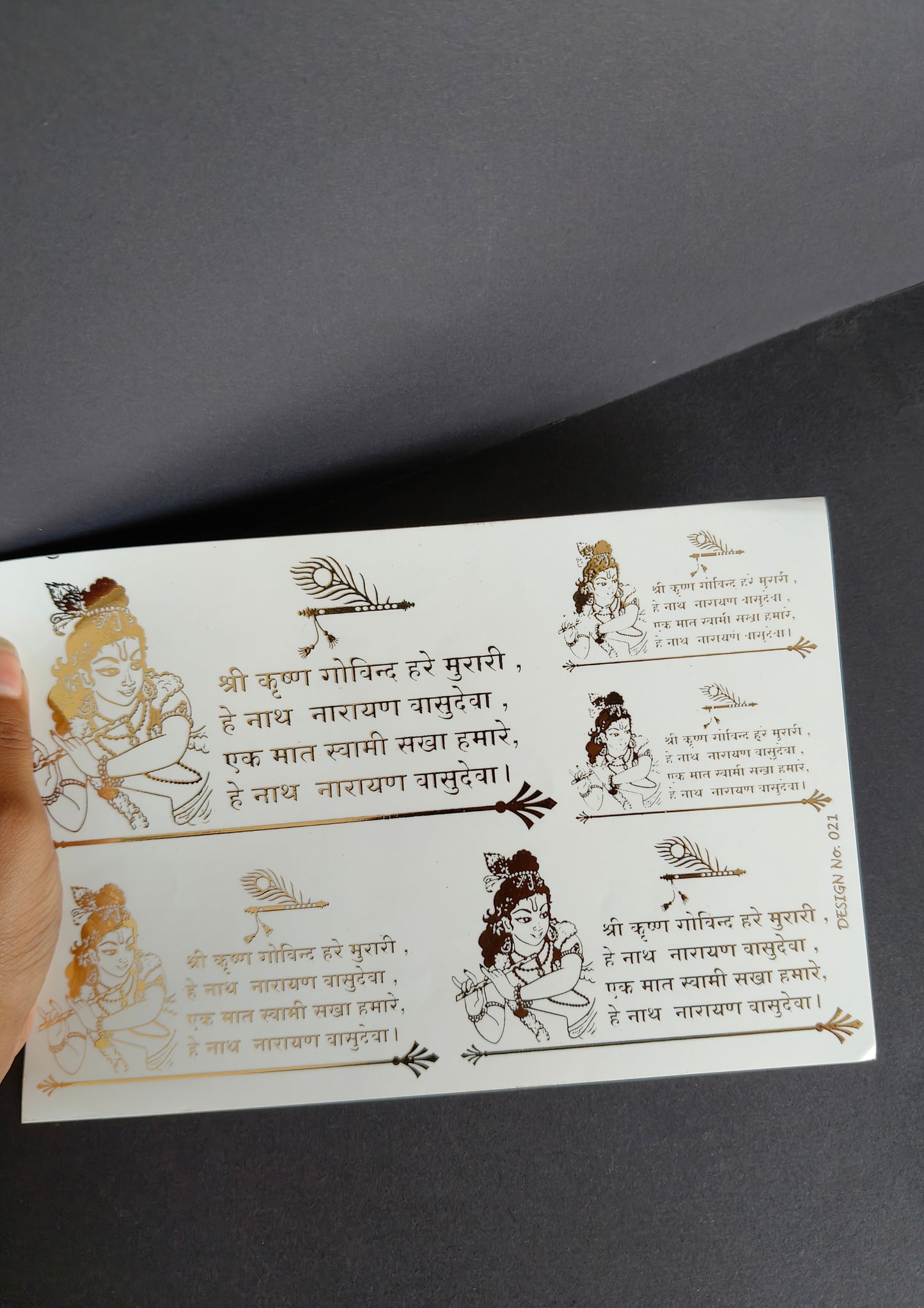 A5 Embossed Sticker Sheet-IS002