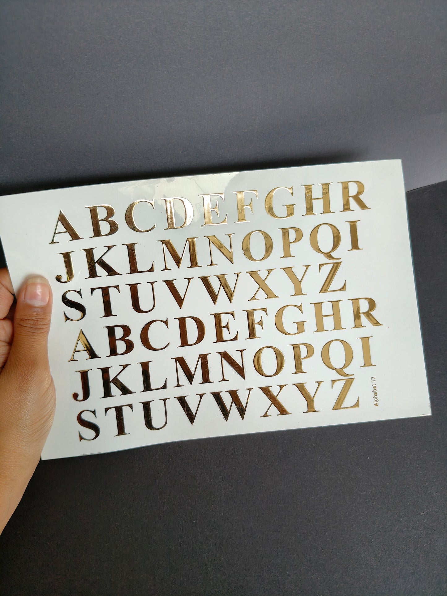 A5 Embossed Sticker Sheet-IS004