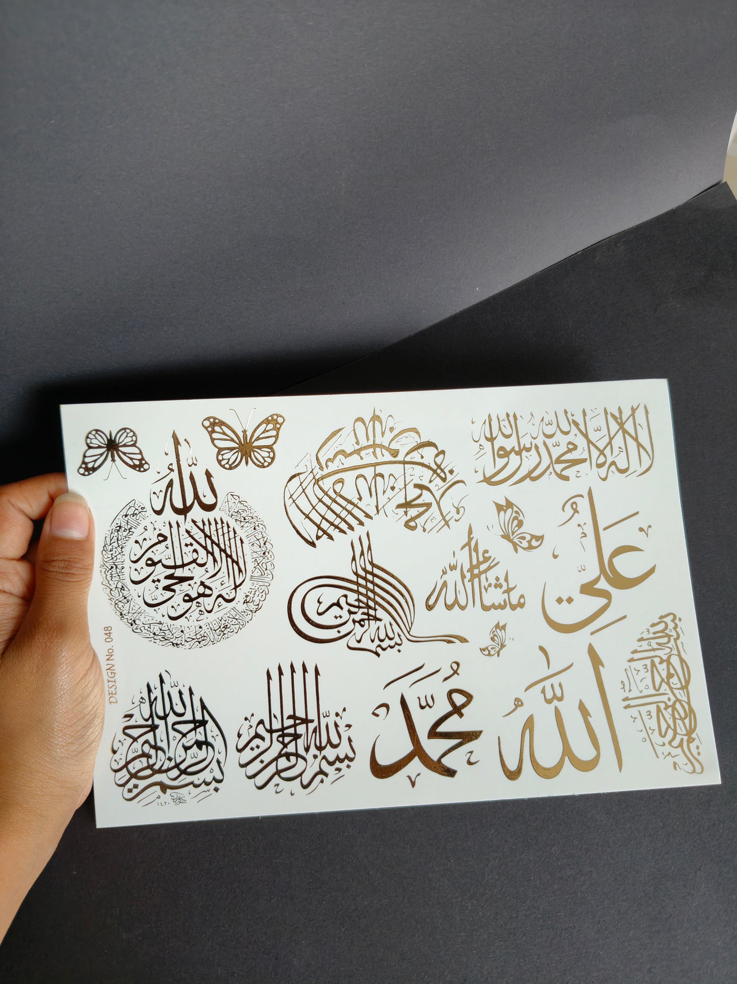 A5 Embossed Sticker Sheet-IS007