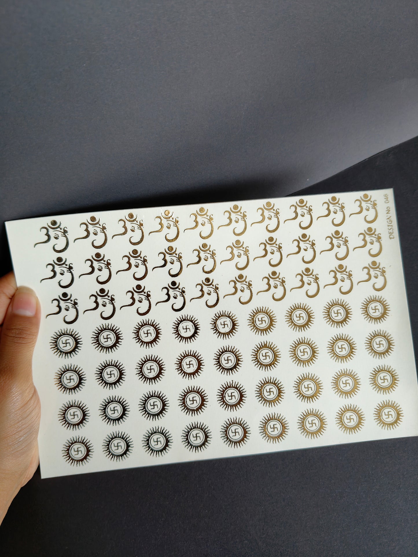 A5 Embossed Sticker Sheet-IS010