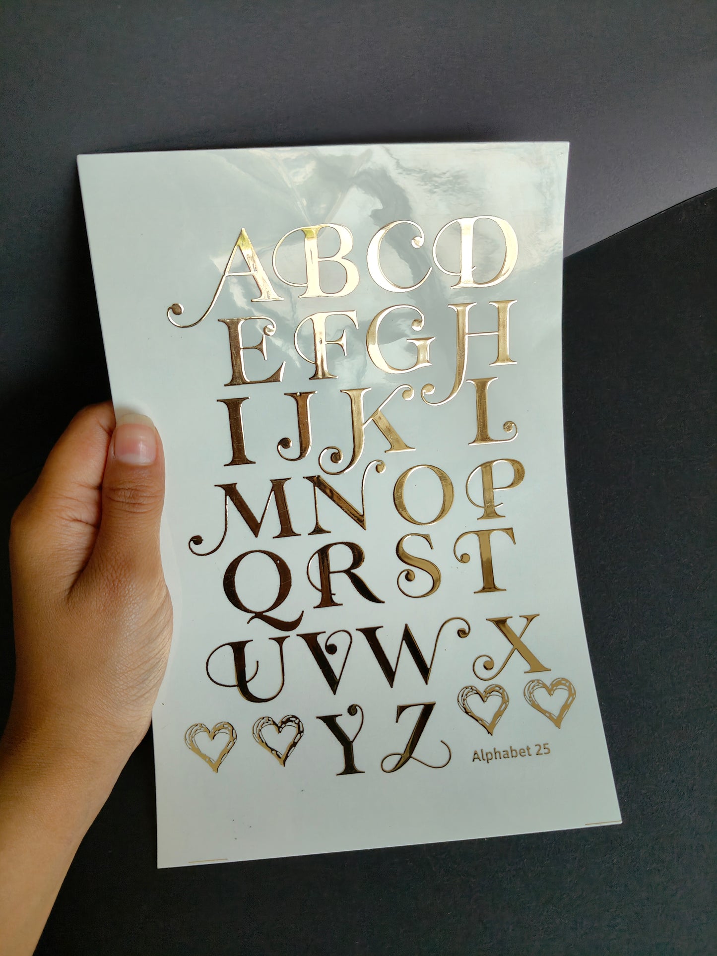 A5 Embossed Sticker Sheet-IS012