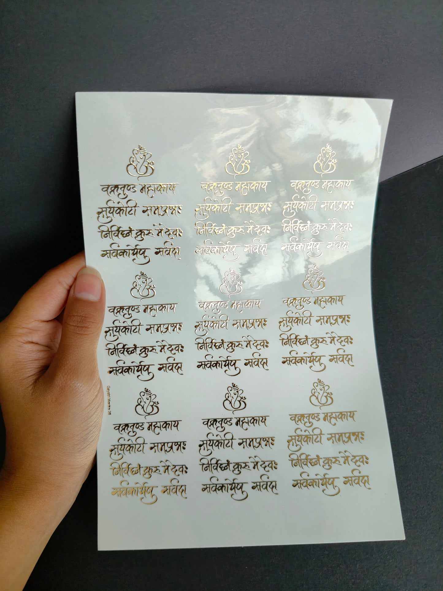 A5 Embossed Sticker Sheet-IS014