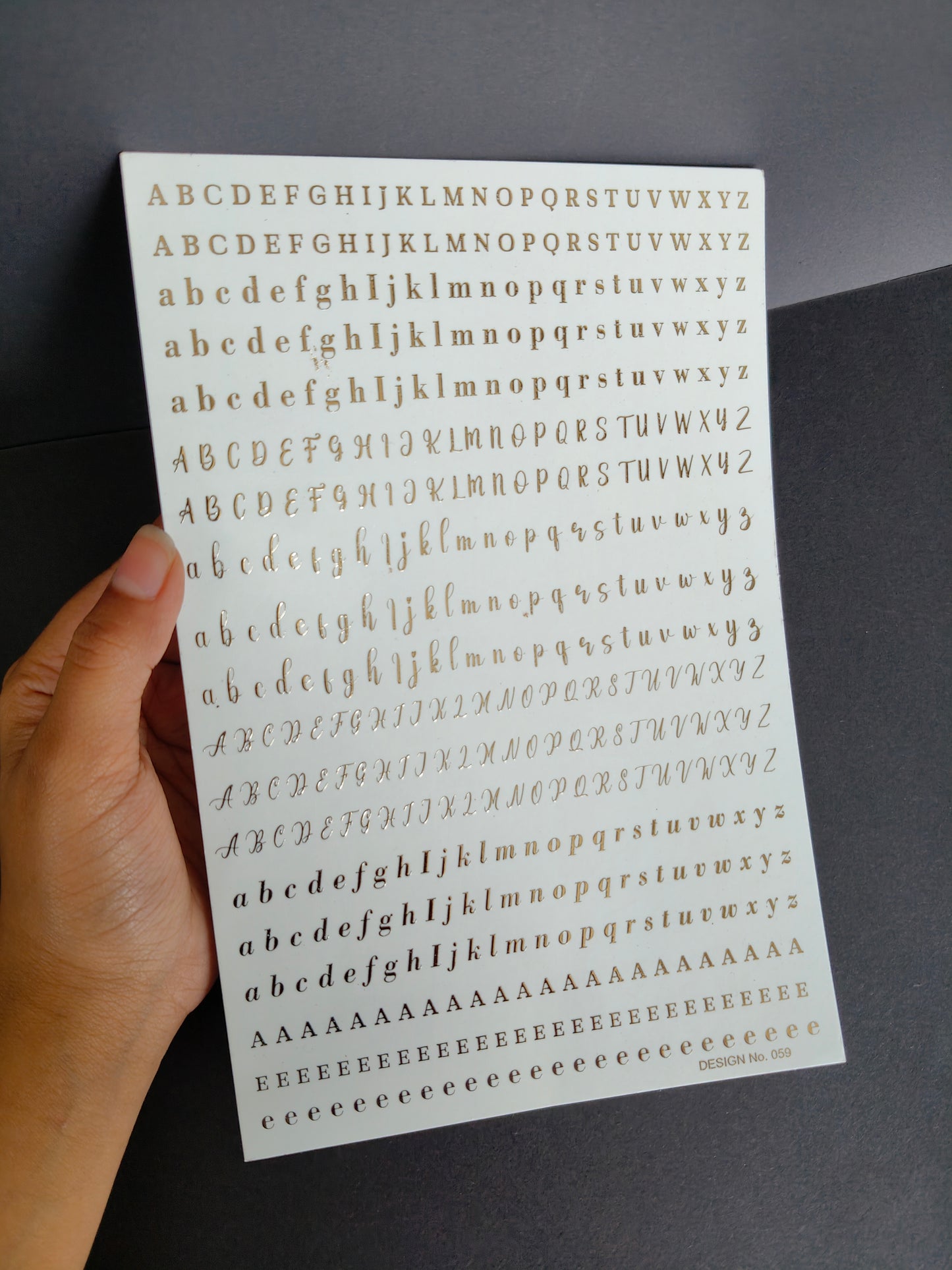 A5 Embossed Sticker Sheet-IS040