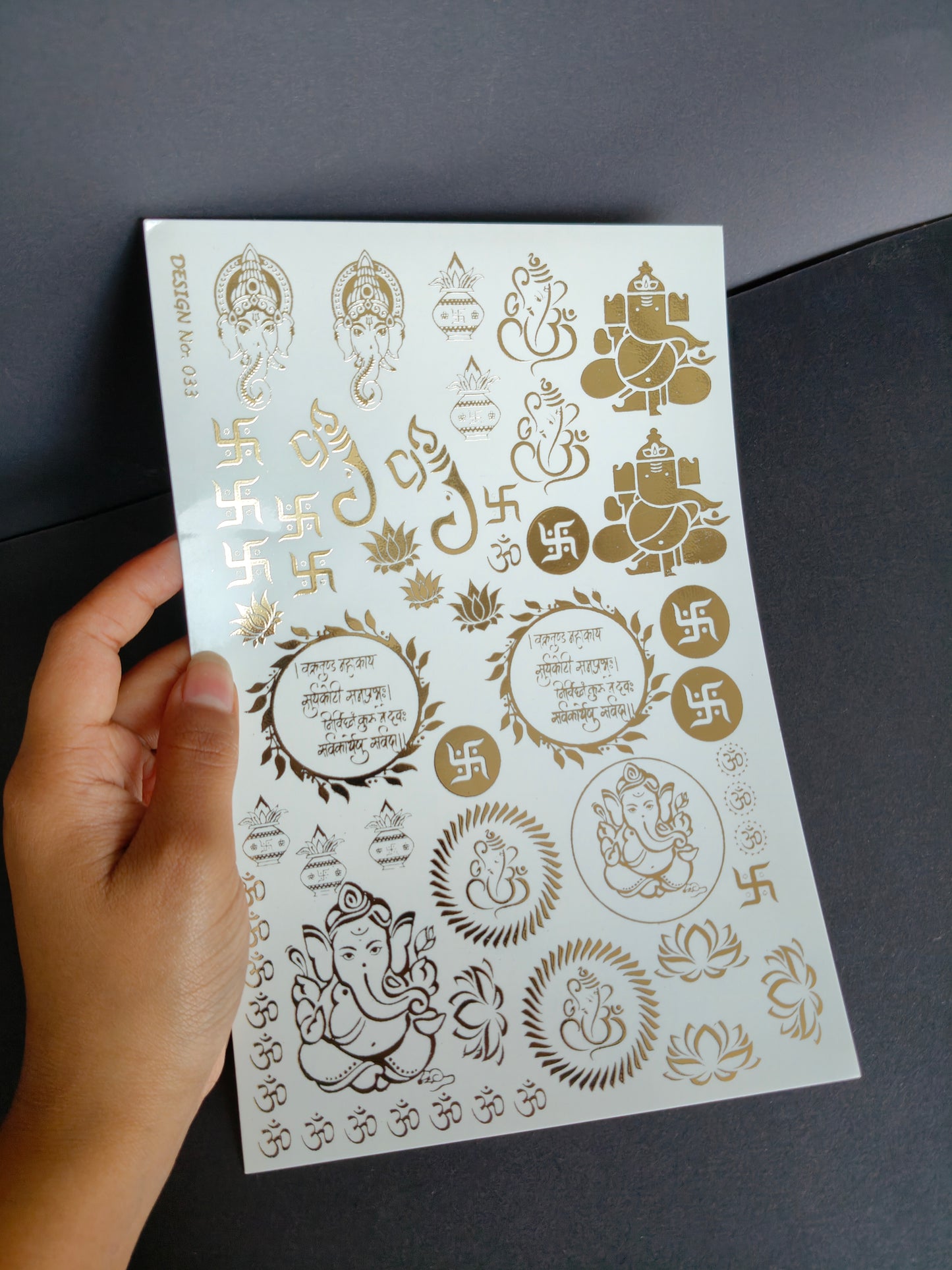 A5 Embossed Sticker Sheet-IS042