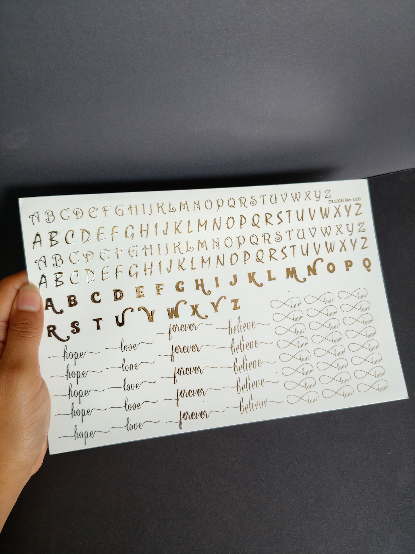 A5 Embossed Sticker Sheet-IS044