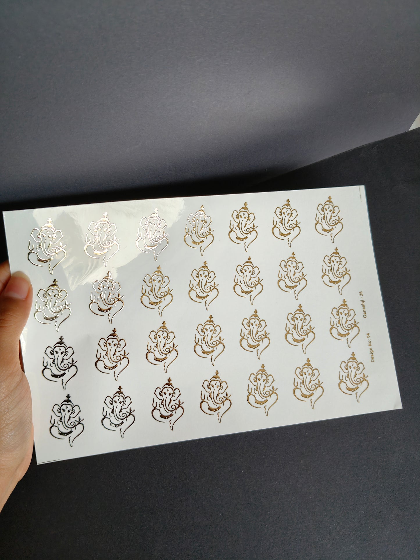 A5 Embossed Sticker Sheet-IS047