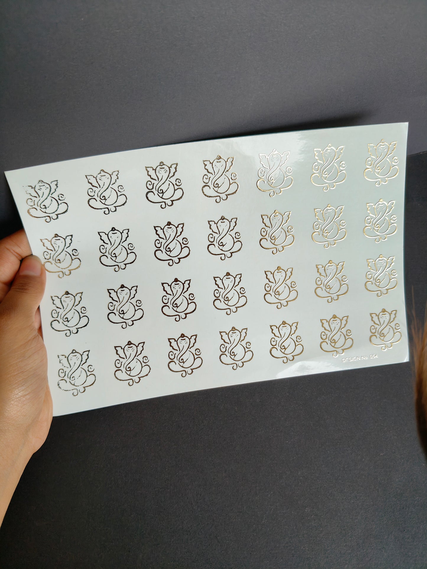 A5 Embossed Sticker Sheet-IS060