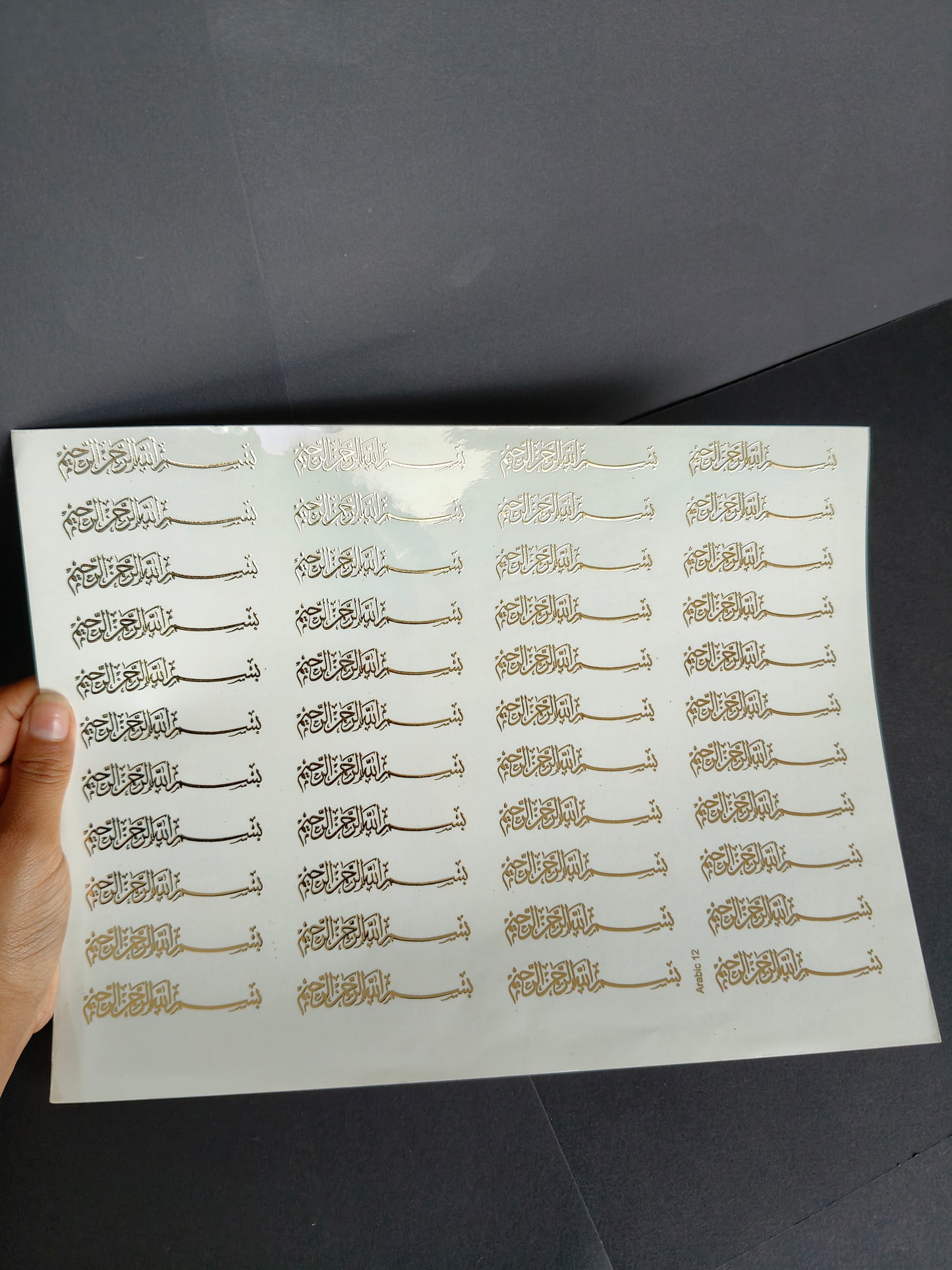 A4 Embossed Sticker Sheet-IS081