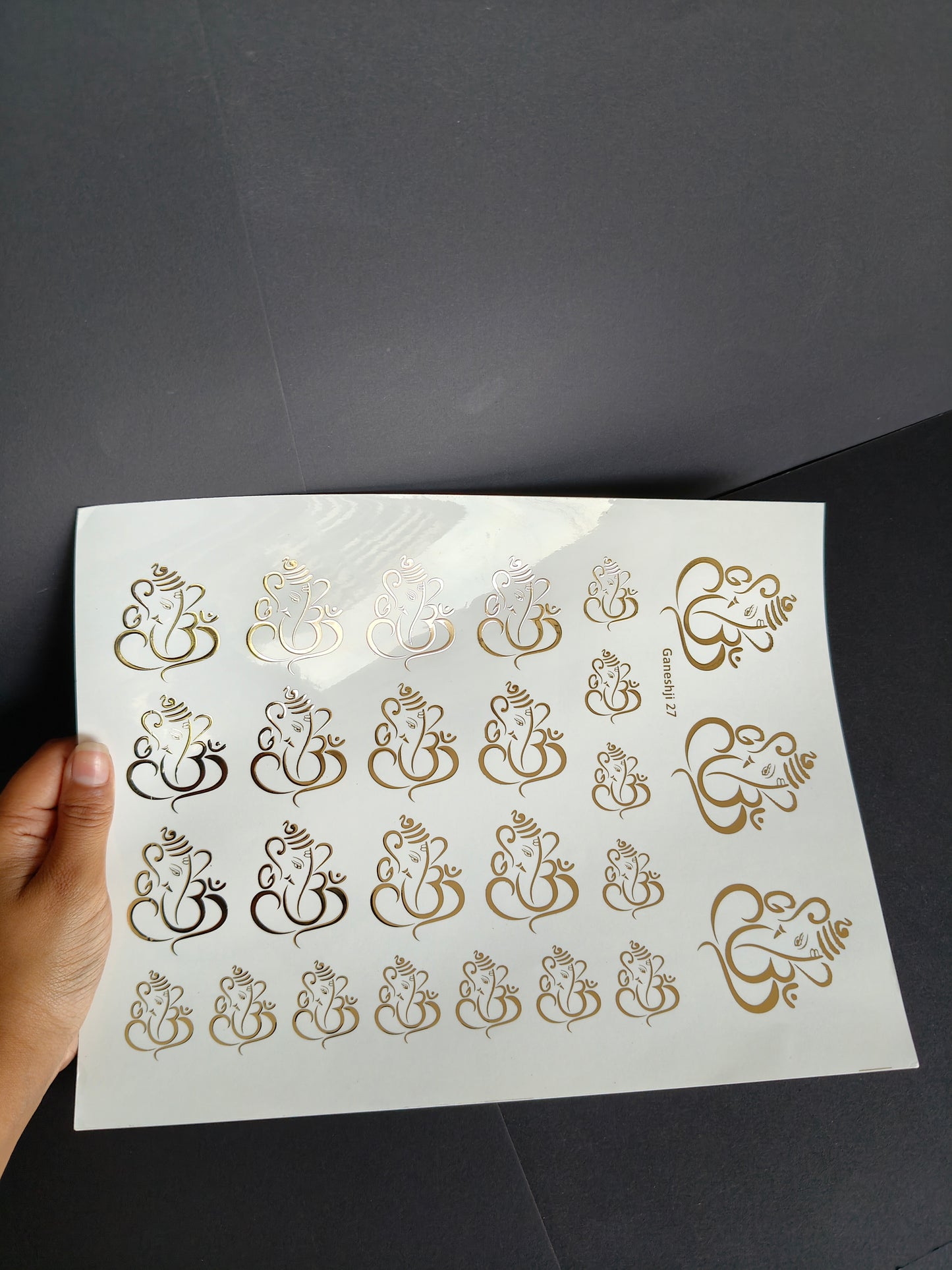 A4 Embossed Sticker Sheet-IS092