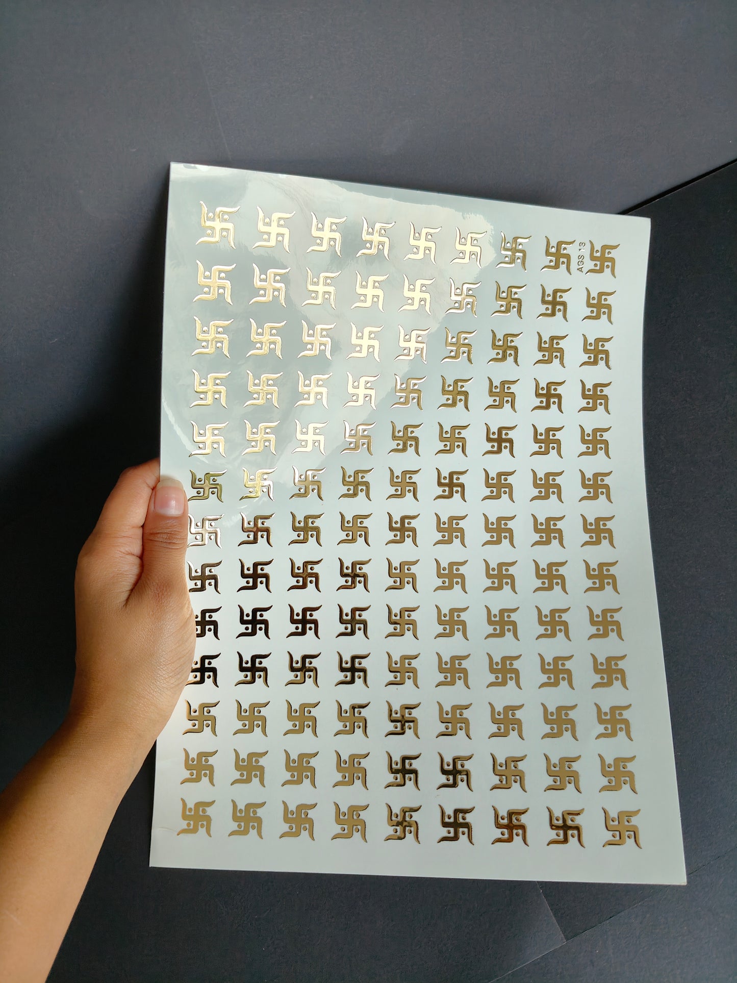 A4 Embossed Sticker Sheet-IS102