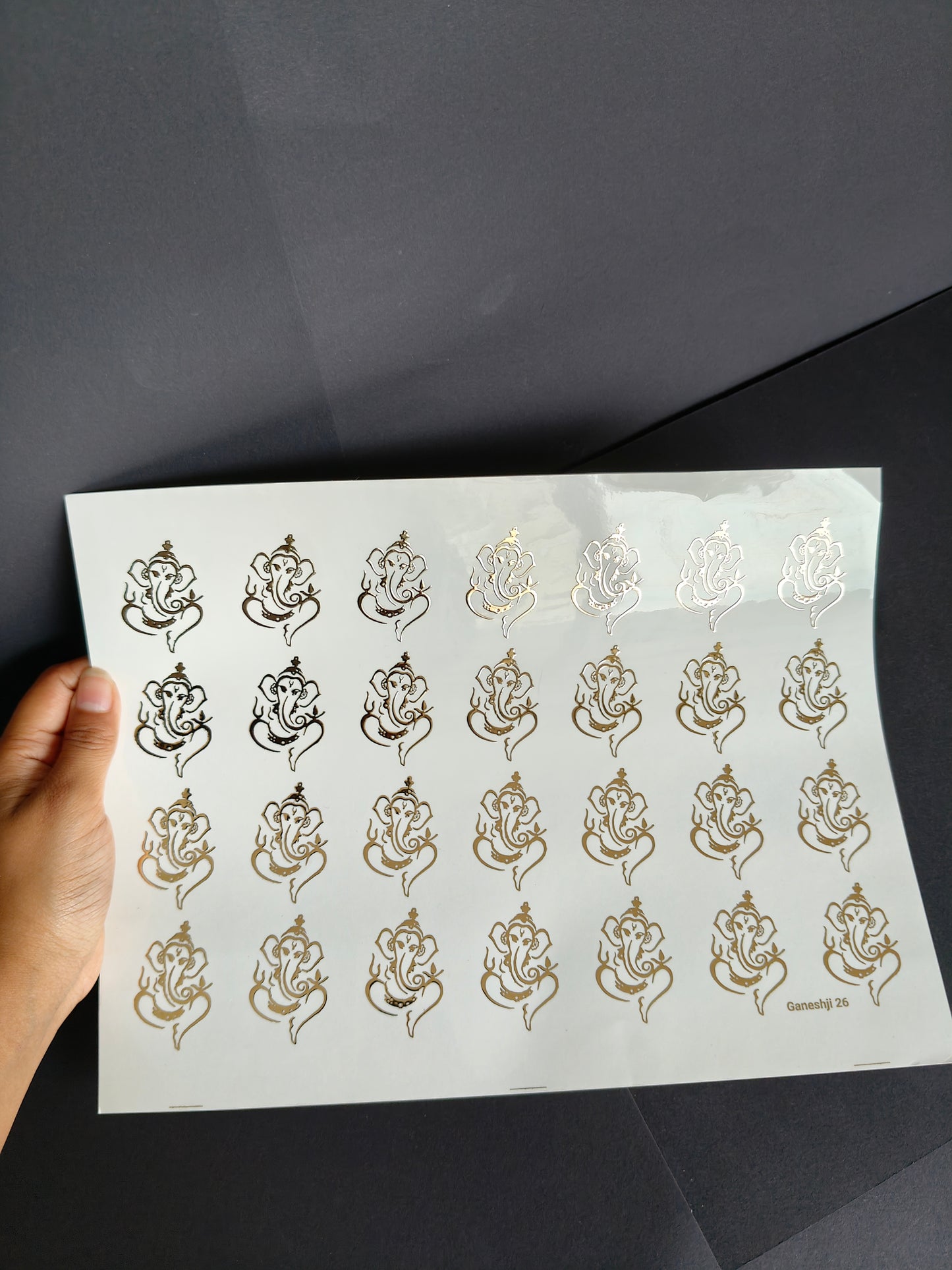 A4 Embossed Sticker Sheet-IS111