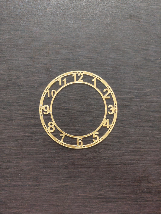 Gold Number acrylic rings