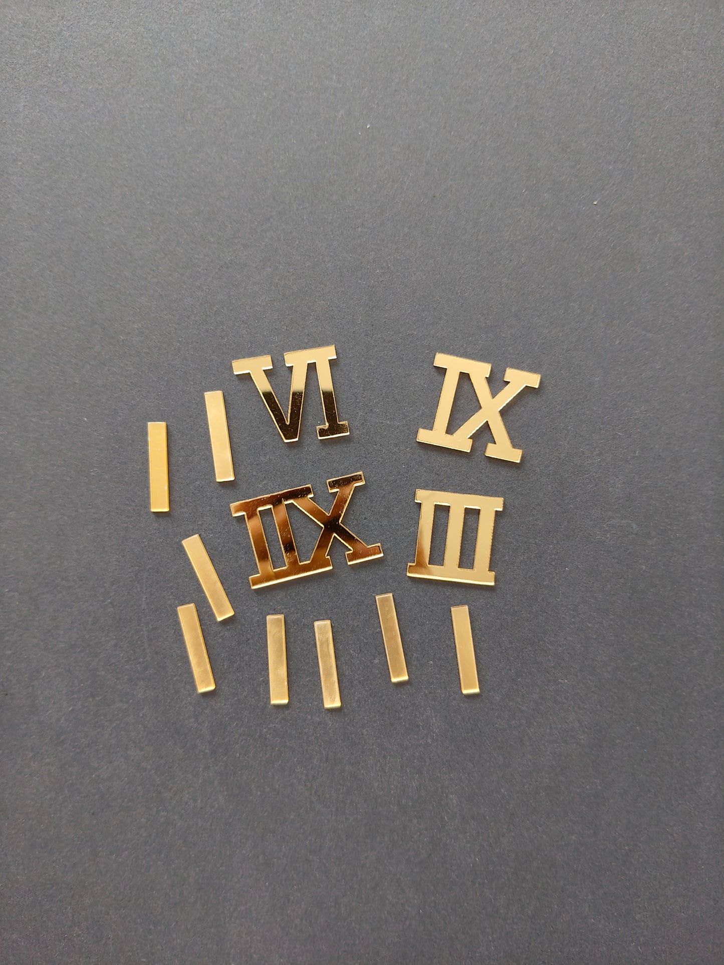 Gold roman acrylic cutouts-B