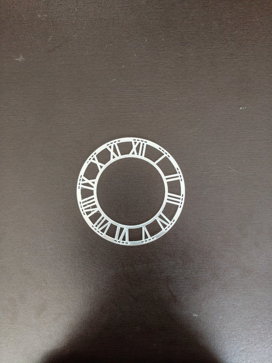 Silver Roman acrylic rings