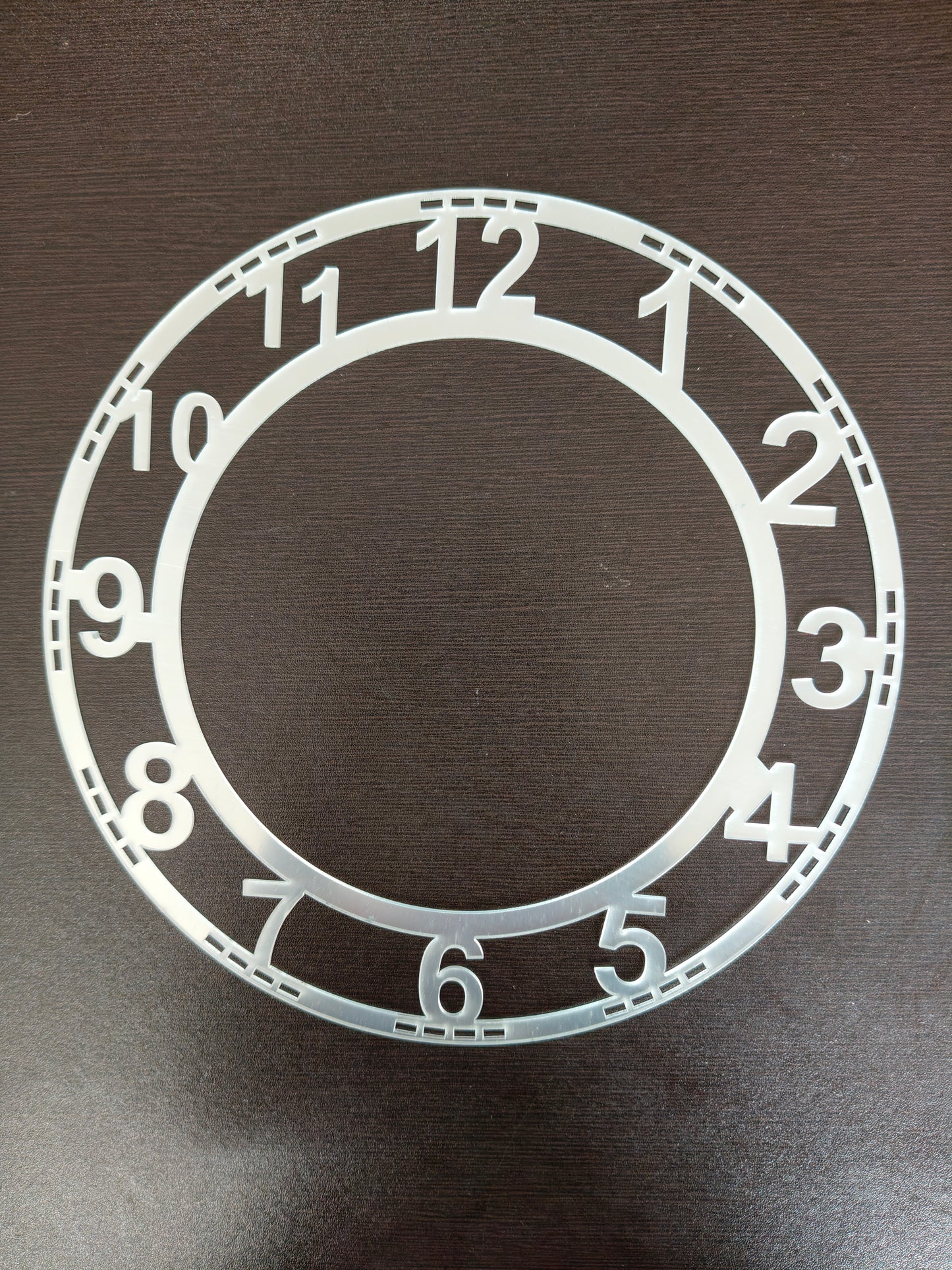 Silver Number acrylic rings