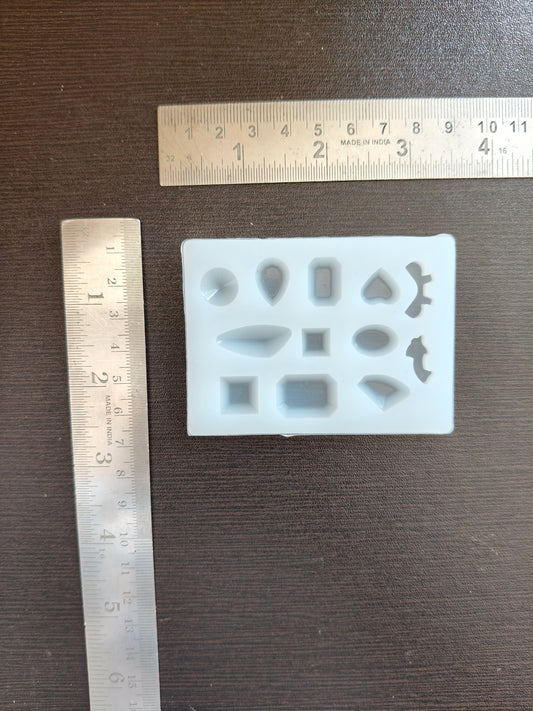 12 cavity gemstone mould