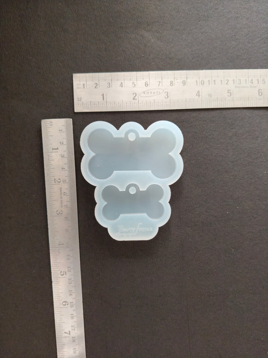 2pcs Dog tag mould (Hand-made mould)