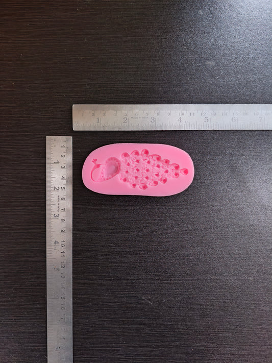 3D peacock pink mould
