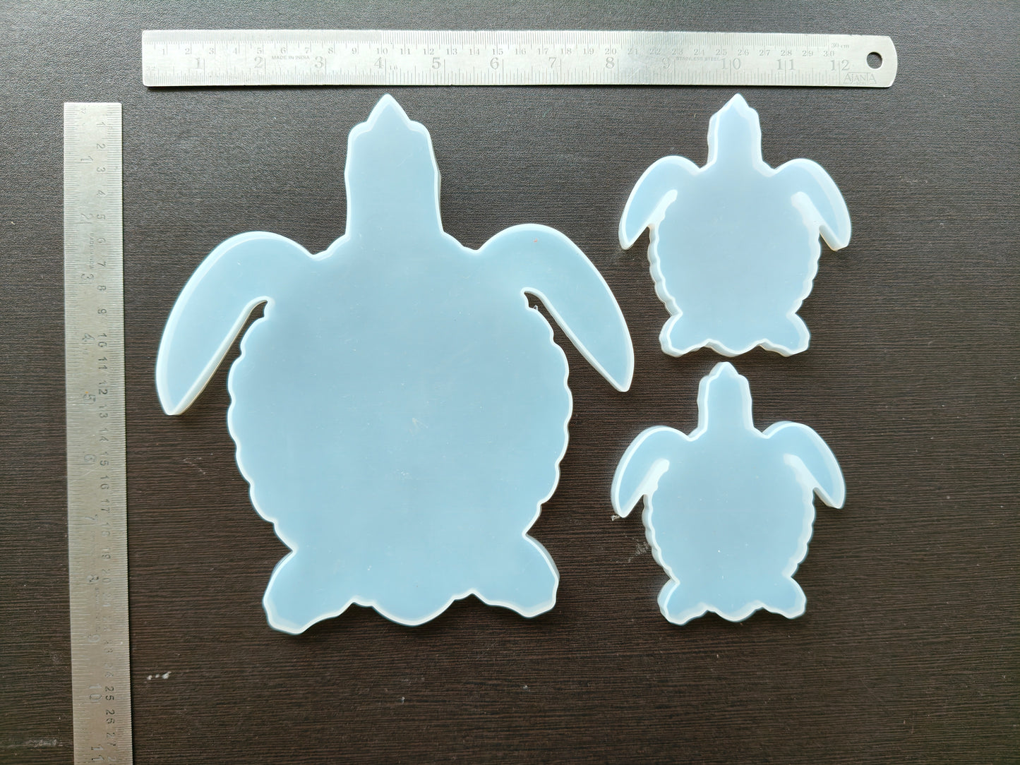 3 pcs turtle mould