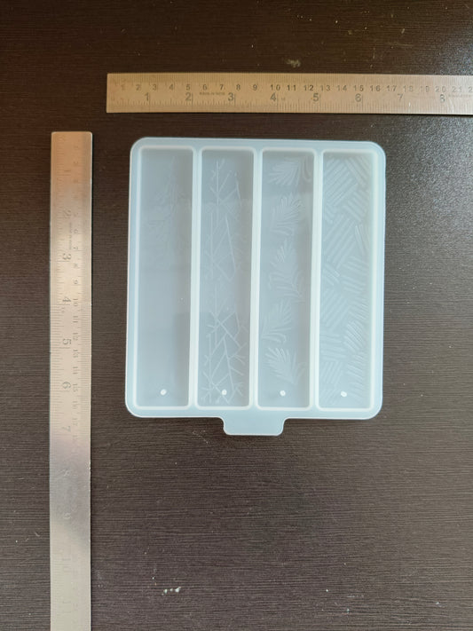 4 cavity bookmark mould