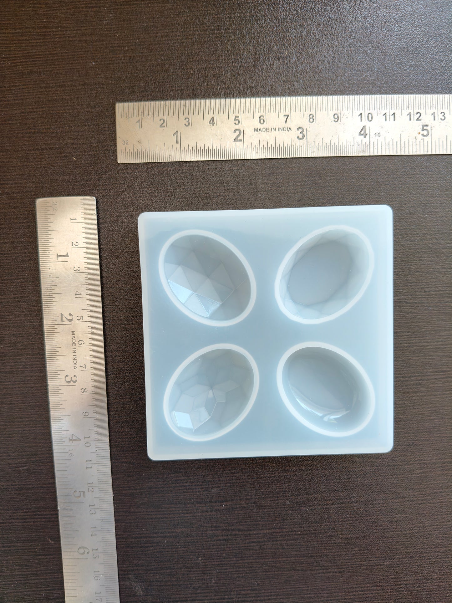 4 cavity oval daimond jewellery mould