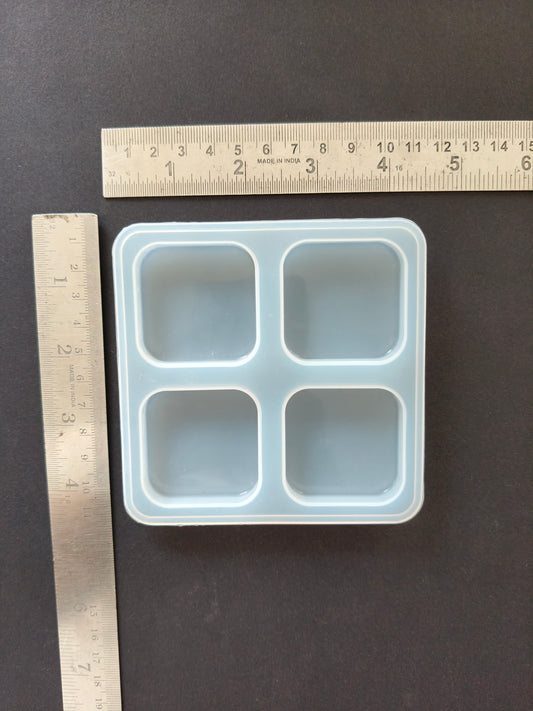 4 cavity square mould