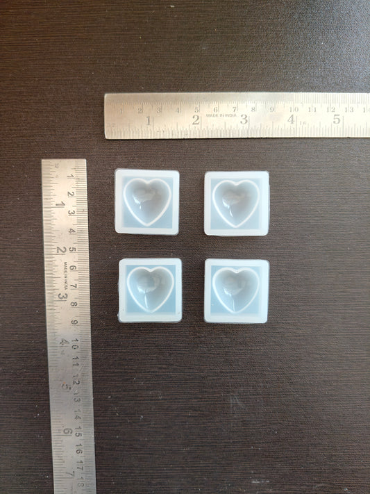 4pcs heart mould