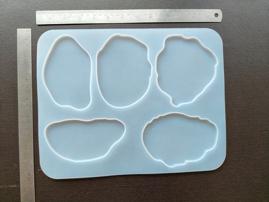 5 Cavity Agate Coaster Mould