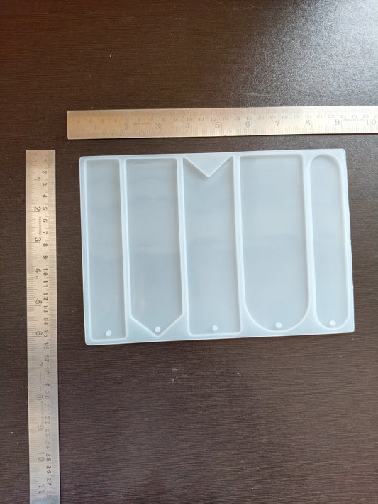 5 cavity bookmark mould
