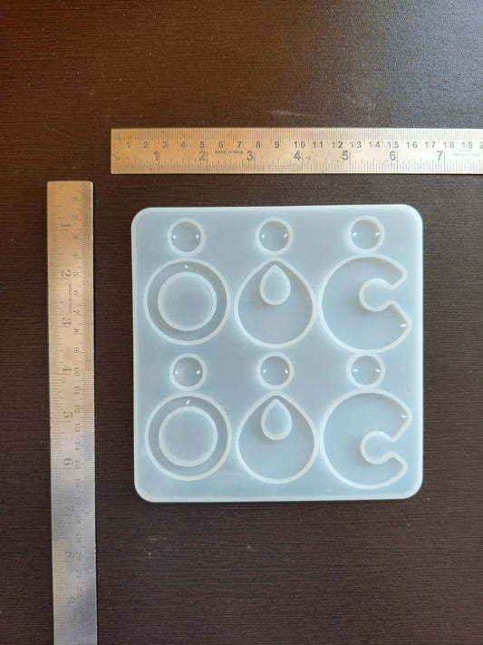 6 cavity earring mould-B