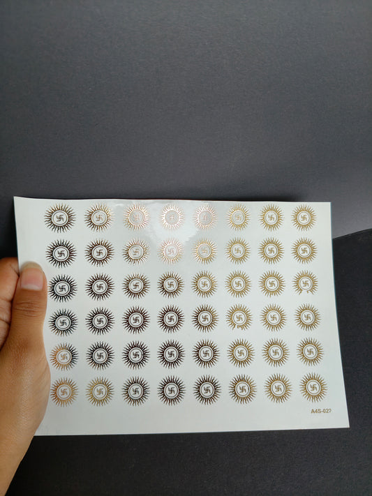 A5 Embossed Sticker Sheet-IS003