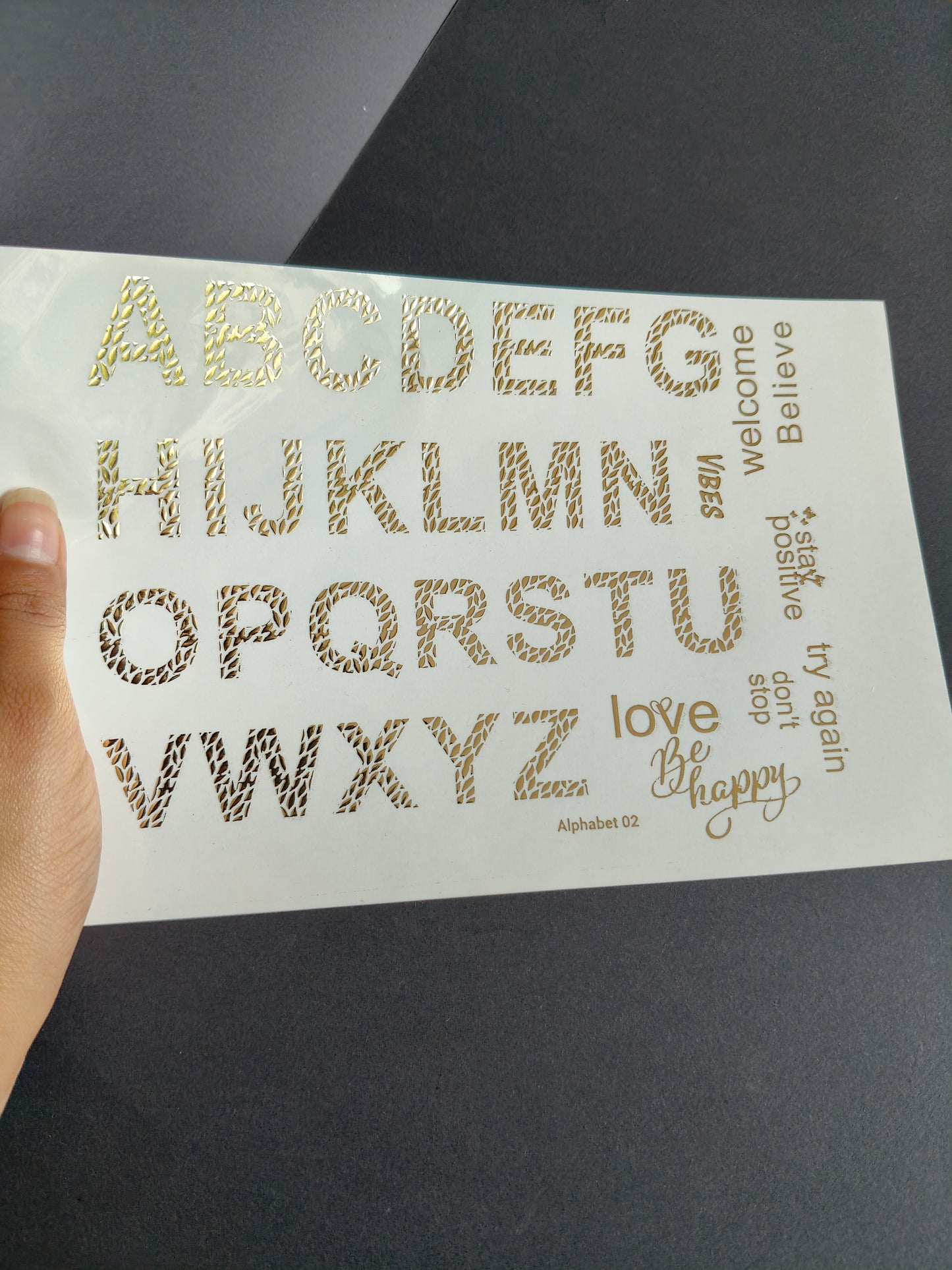 A5 Embossed Sticker Sheet-IS005