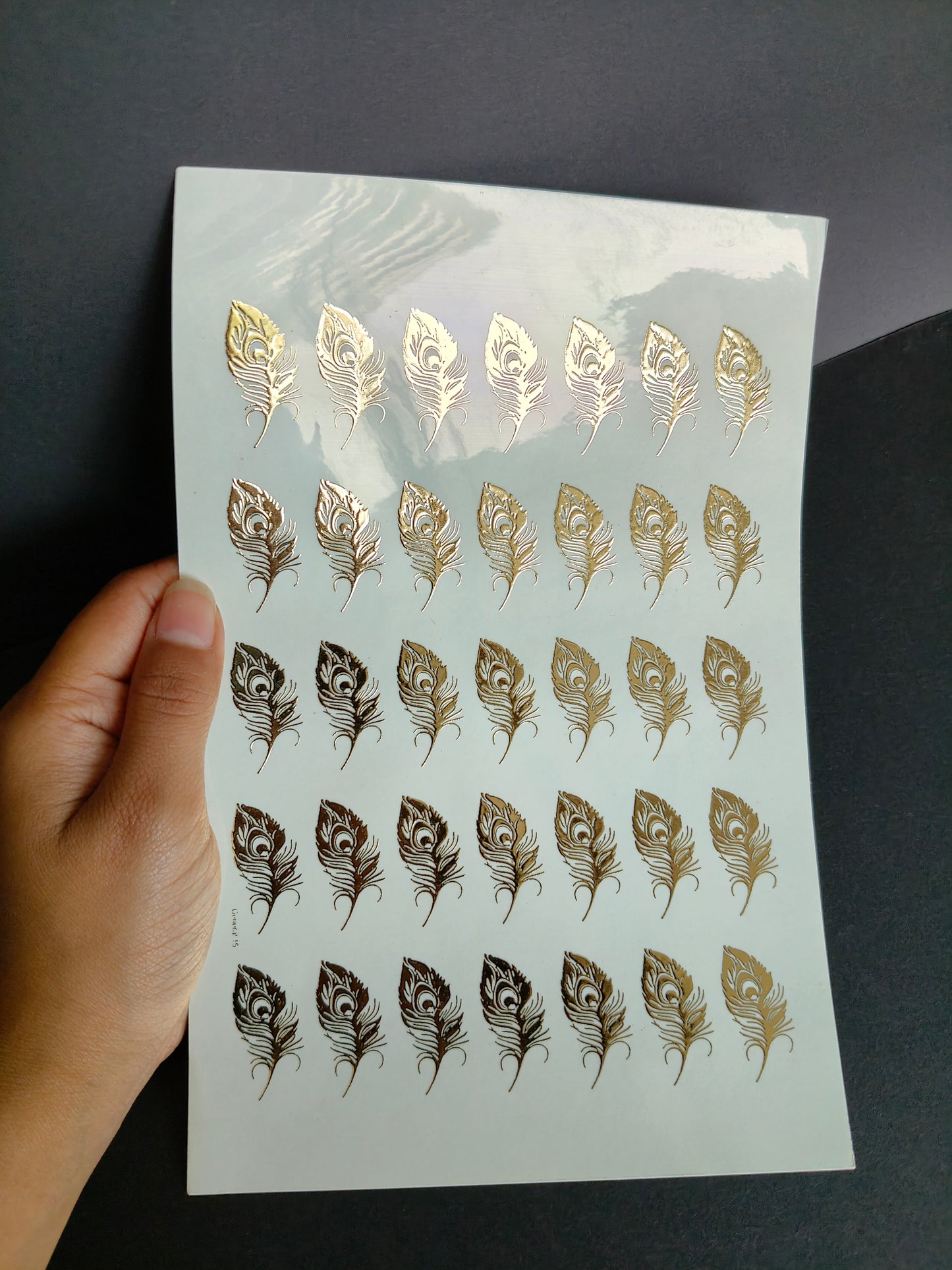 A5 Embossed Sticker Sheet-IS009