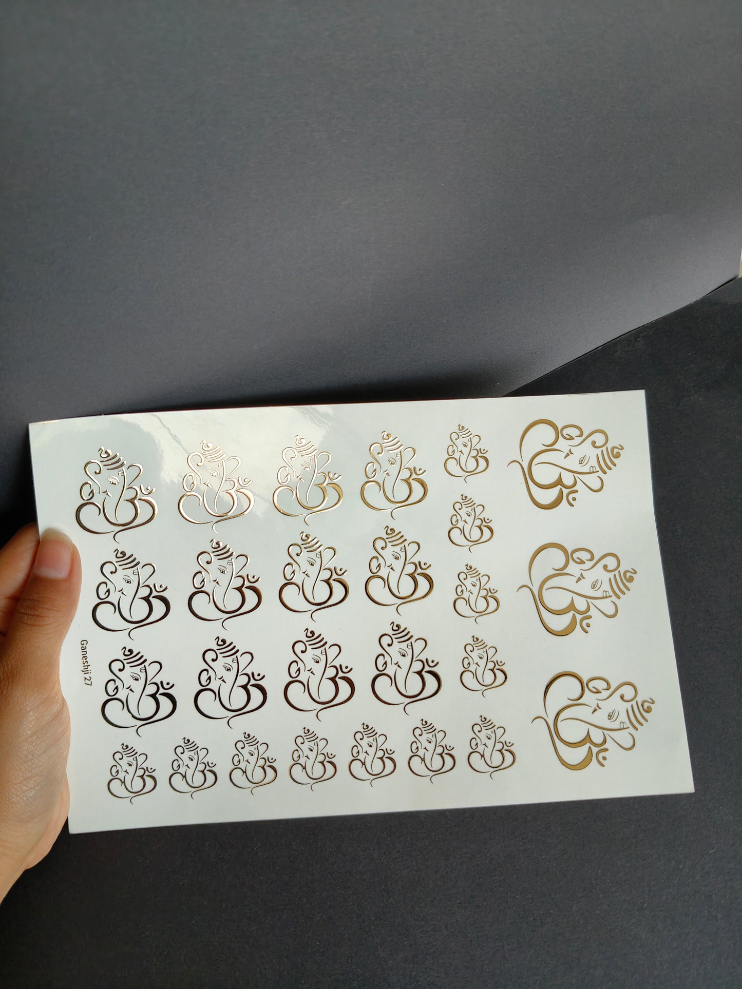 A5 Embossed Sticker Sheet-IS011