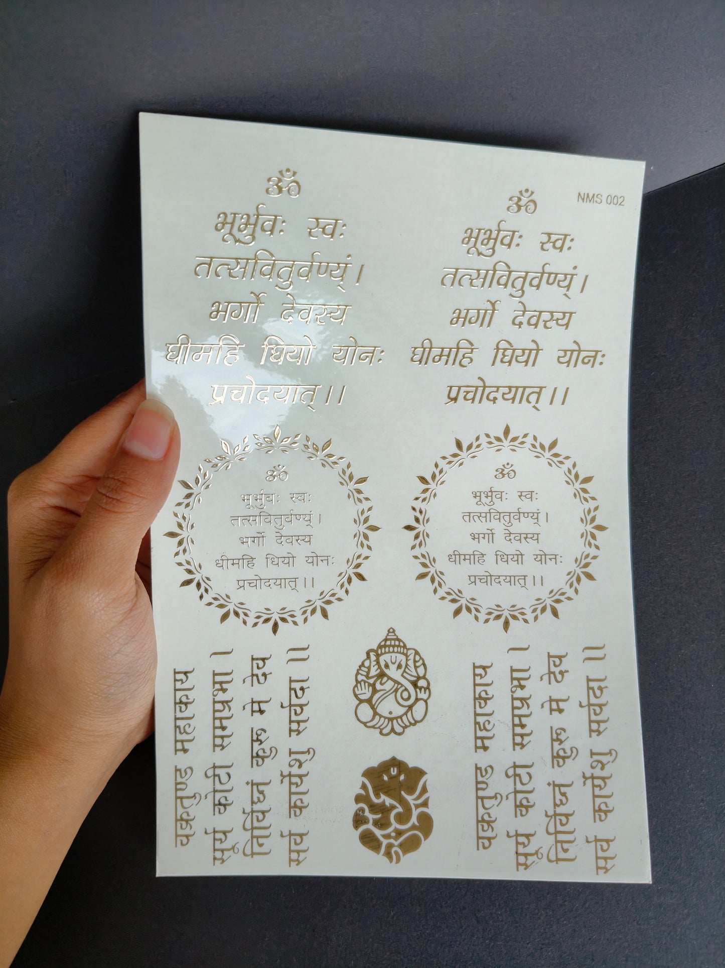 A5 Embossed Sticker Sheet-IS022