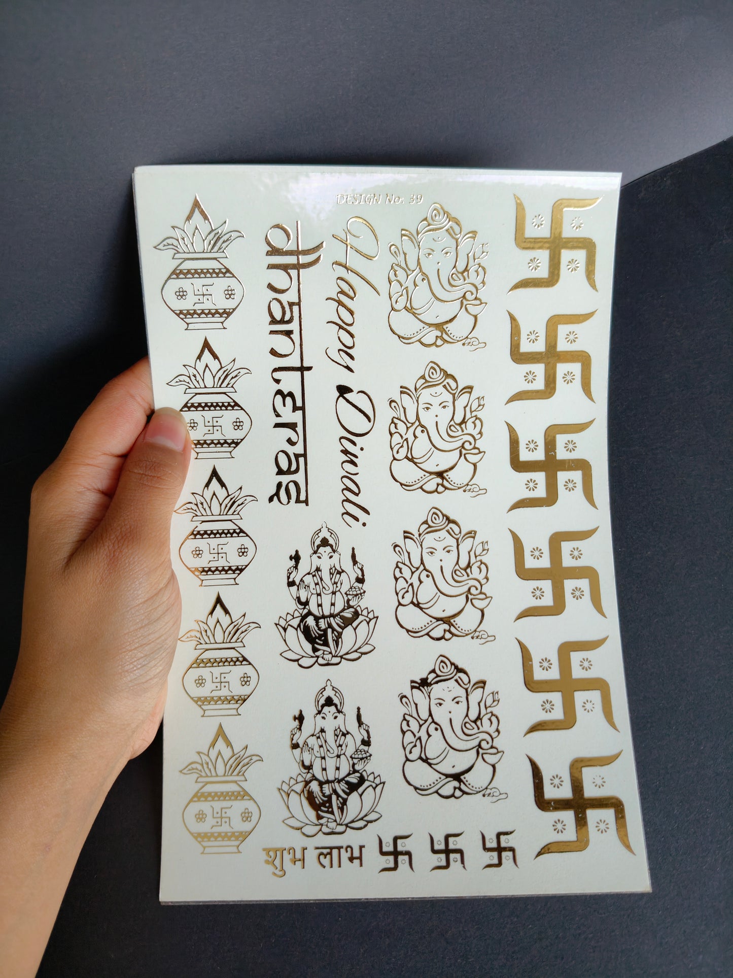 A5 Embossed Sticker Sheet-IS023