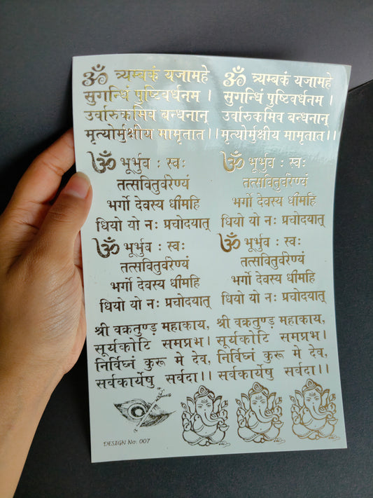 A5 Embossed Sticker Sheet-IS024