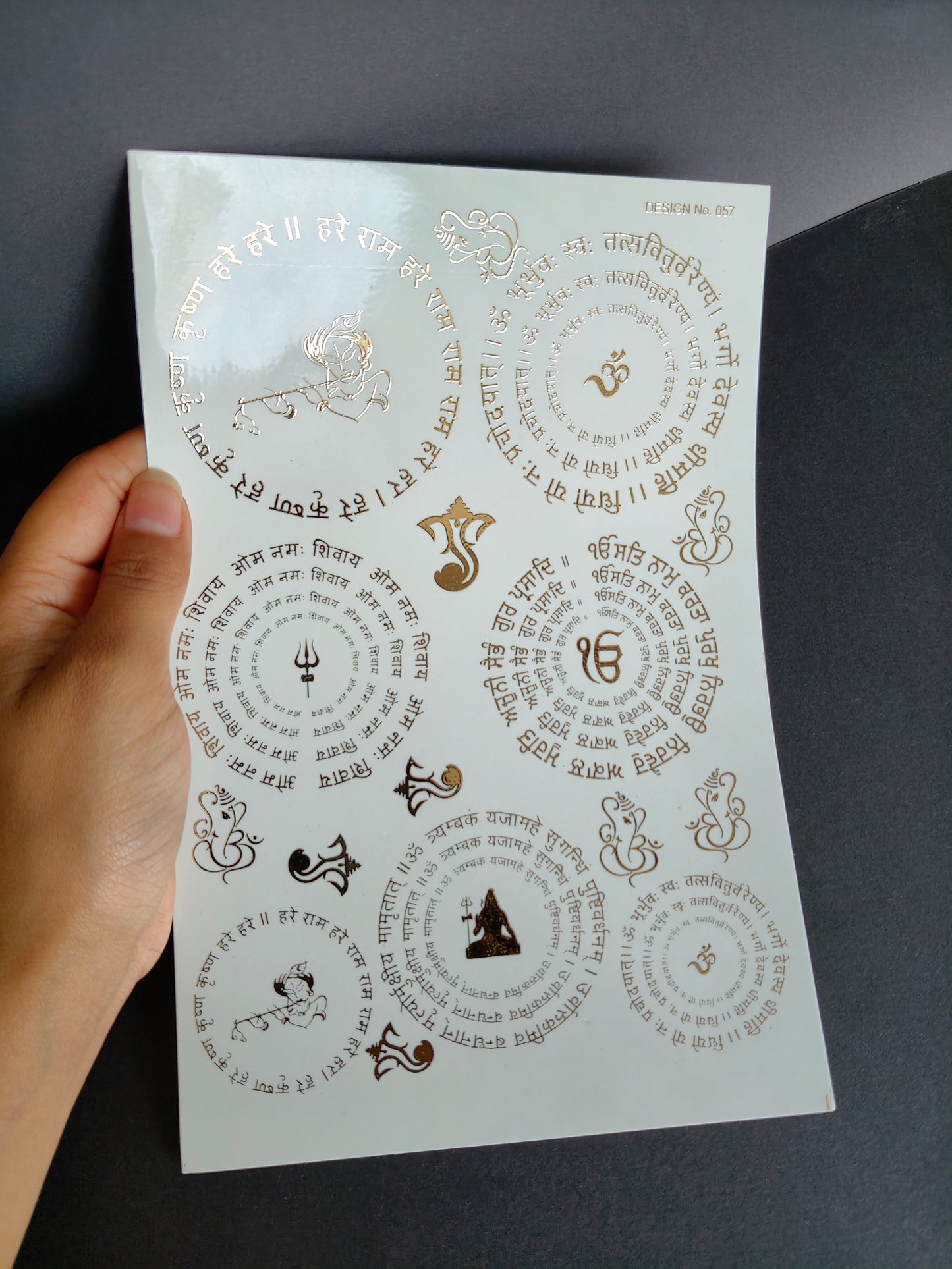 A5 Embossed Sticker Sheet-IS031