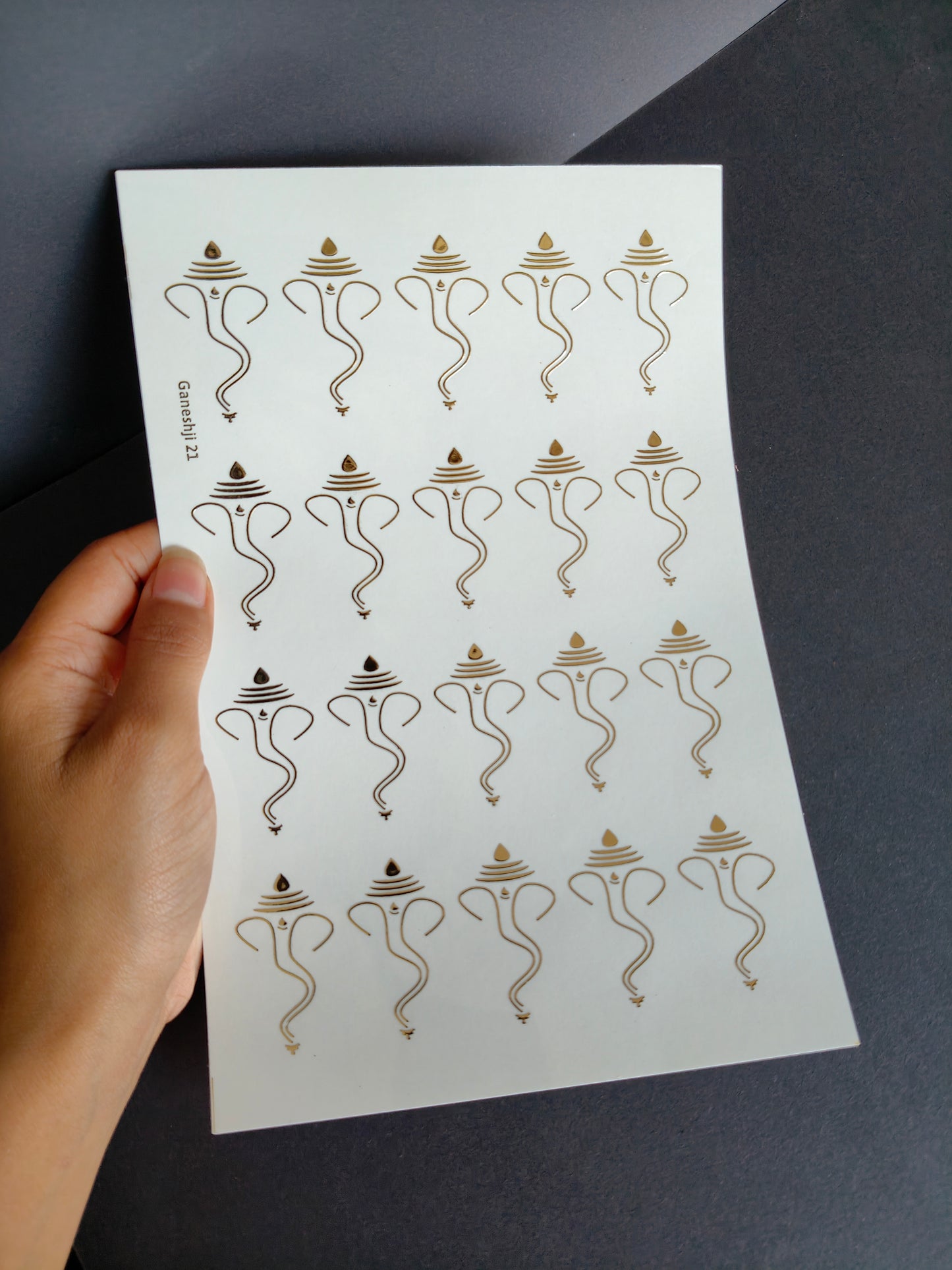 A5 Embossed Sticker Sheet-IS035