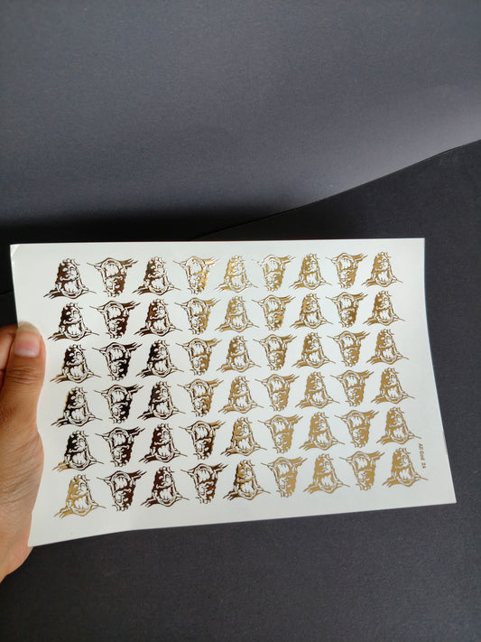 A5 Embossed Sticker Sheet-IS036