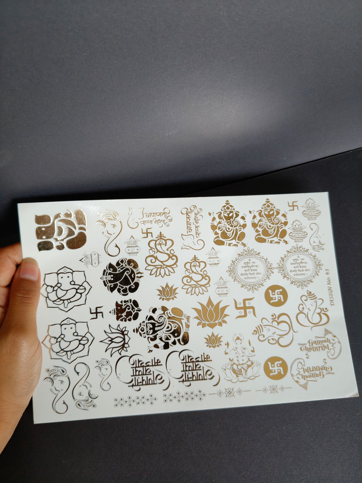 A5 Embossed Sticker Sheet-IS043