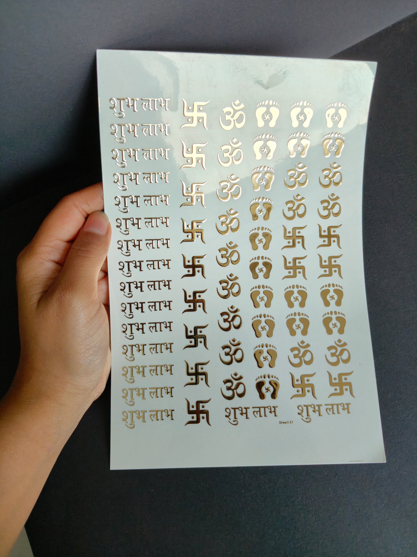 A5 Embossed Sticker Sheet-IS048