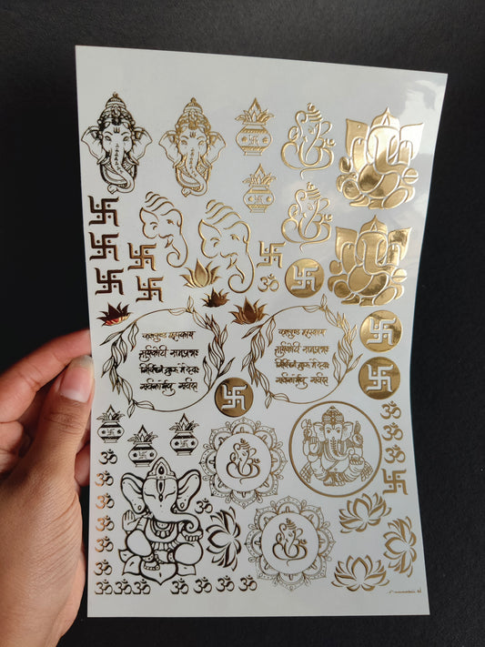 A5 Embossed Sticker Sheet-IS055
