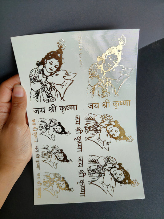 A5 Embossed Sticker Sheet-IS056