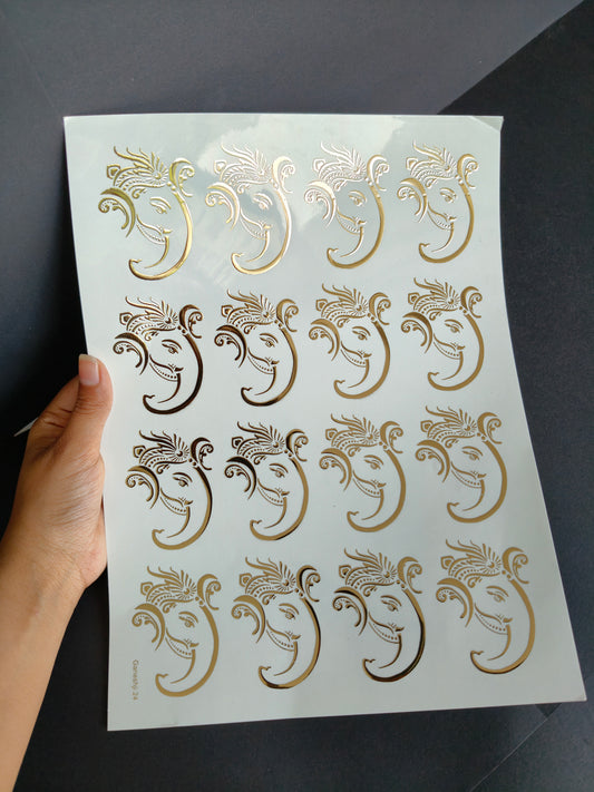 A4 Embossed Sticker Sheet-IS064