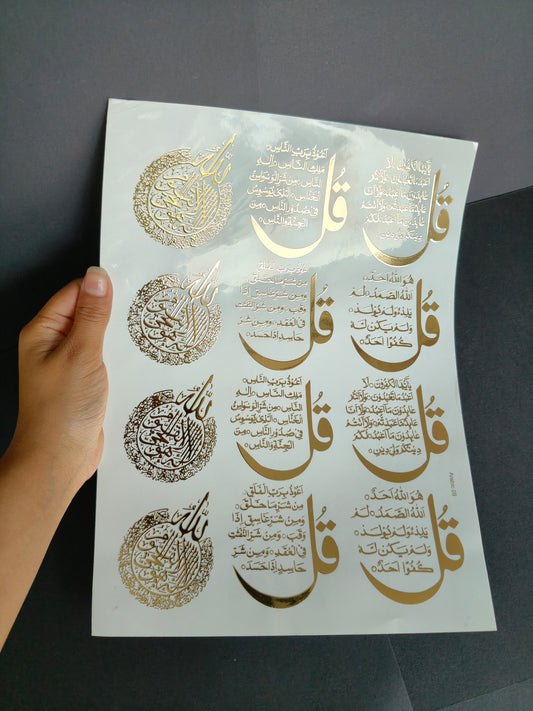 A4 Embossed Sticker Sheet-IS074