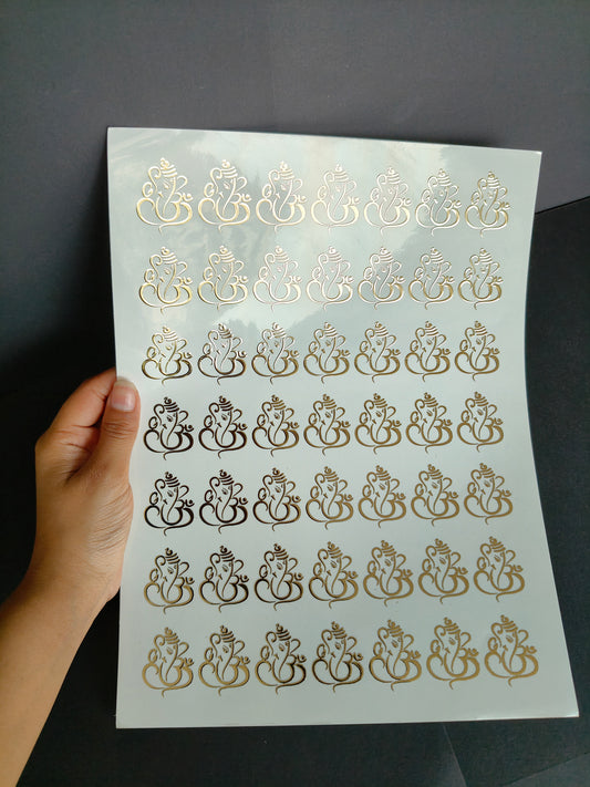 A4 Embossed Sticker Sheet-IS080